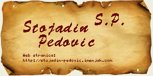 Stojadin Pedović vizit kartica